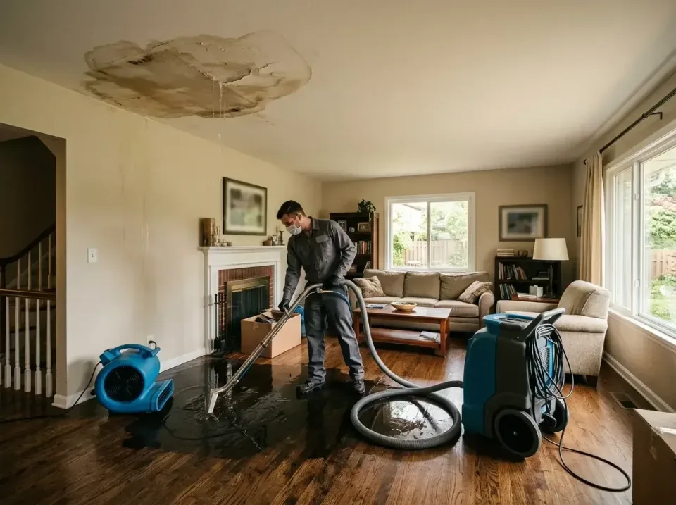 attic-pipe-burst-ceiling-drip-008 — frequently asked questions, Water Damage Restoration & Carpet Care in Cottage Grove, MN